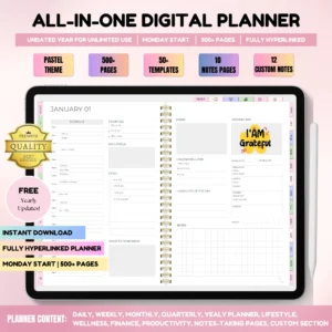 All in one Digital planner